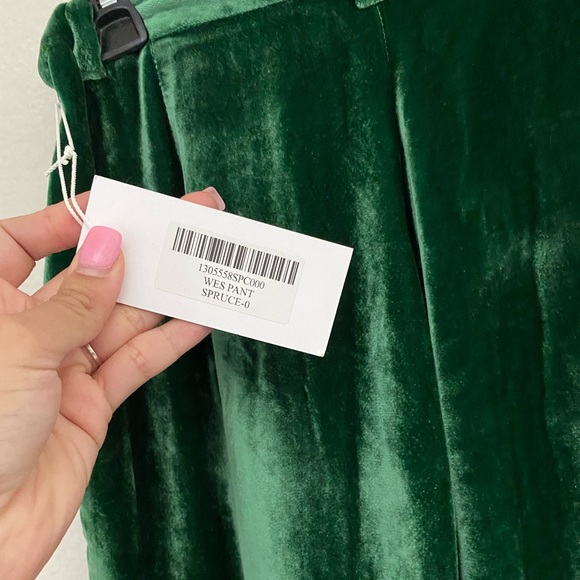 reformation velvet pants